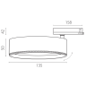 Светильник для трековой системы LIGHTSTAR ALTA PRO A5746QT
